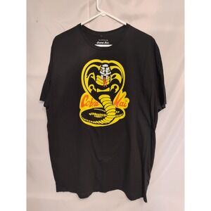 Bioworld Sony Cobra Kai Mens 2XL 50-52 Black Tshirt Short Sleeve